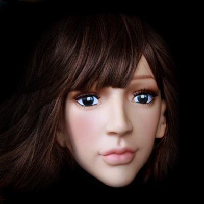 (SH-15) Crossdress male silicone realistic human face half head mask crossdresser doll mask (SH-15) Crossdress male silicone realistic human face half head mask crossdresser doll mask
